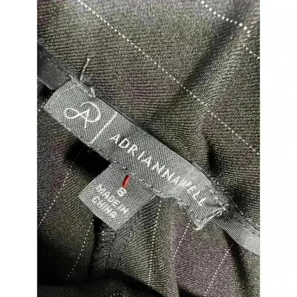 Adrianna Papell Women’s Pinstripe Wide-Leg Utility Pant with Cargo pockets - 8 - Picture 4 of 7